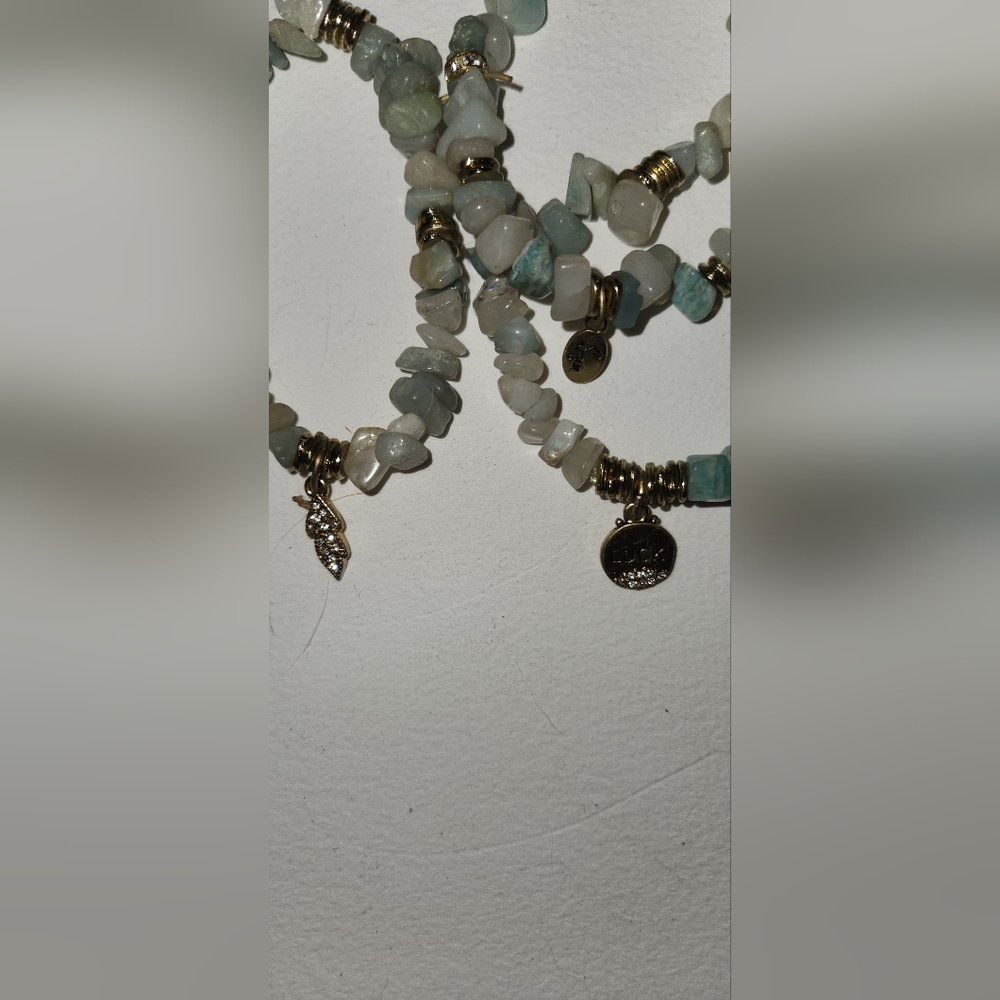 Stackable mint green bracelets - Picture 3 of 3